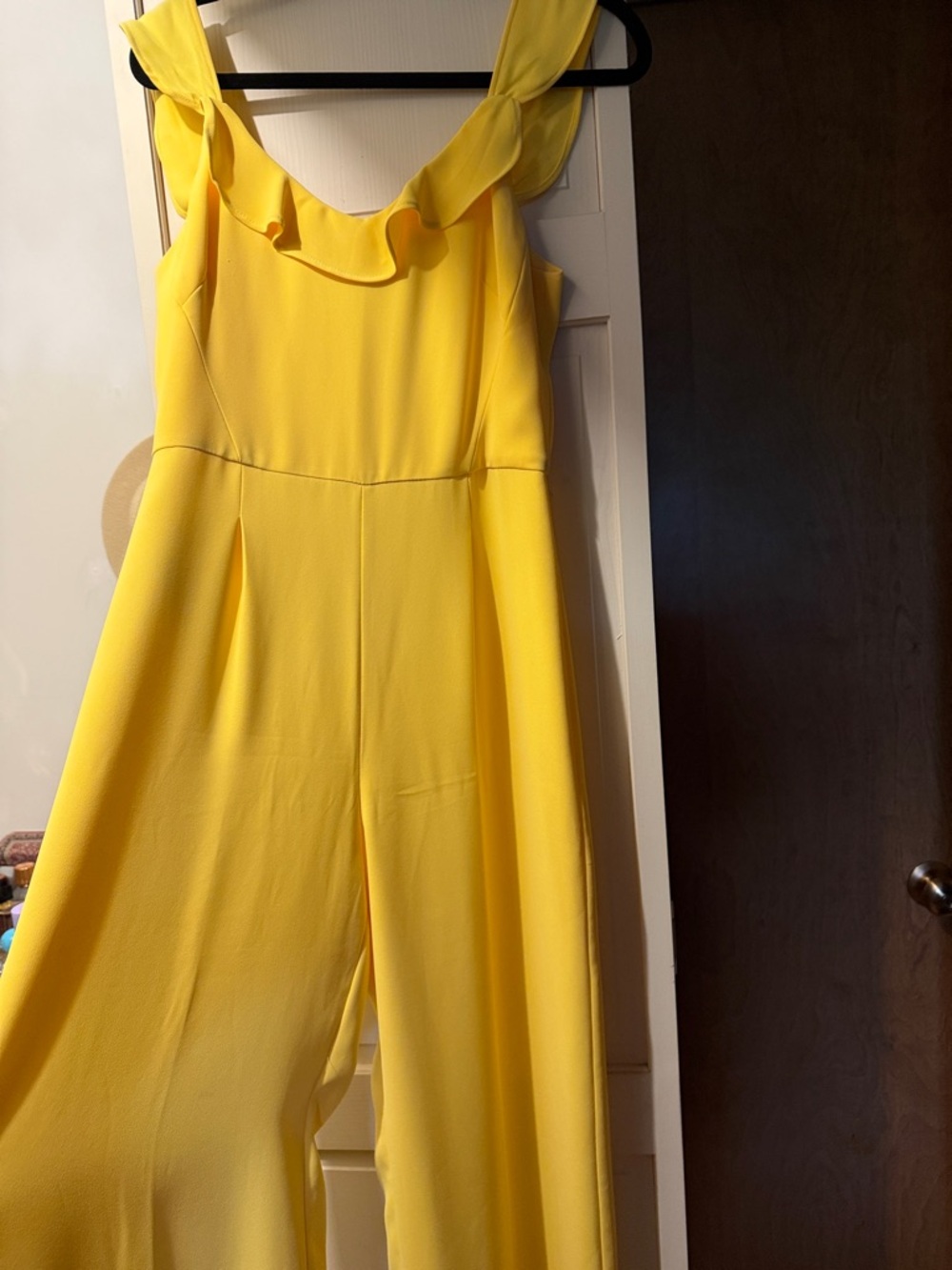 Mango Yellow Ruffle-Strap jumpsuit - Picture 5 of 5